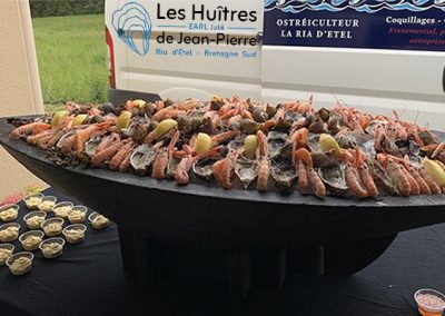 anniversaire mariage plateau huitres lan,goustines
