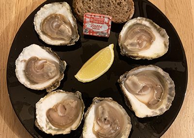 assiette huitre plate