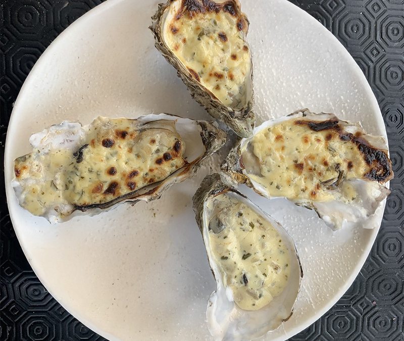 Huîtres gratinées au Kari gosse