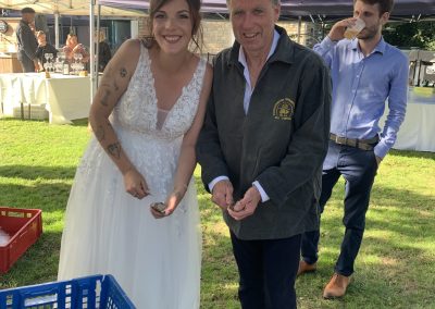 Ouverture huître mariée