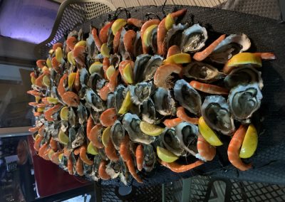 plateau huîtres et crevettes h
